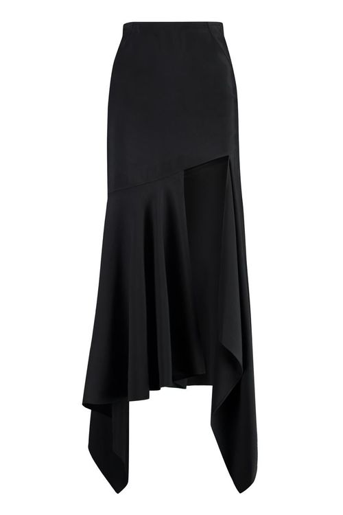 Gabardine Midi Skirt