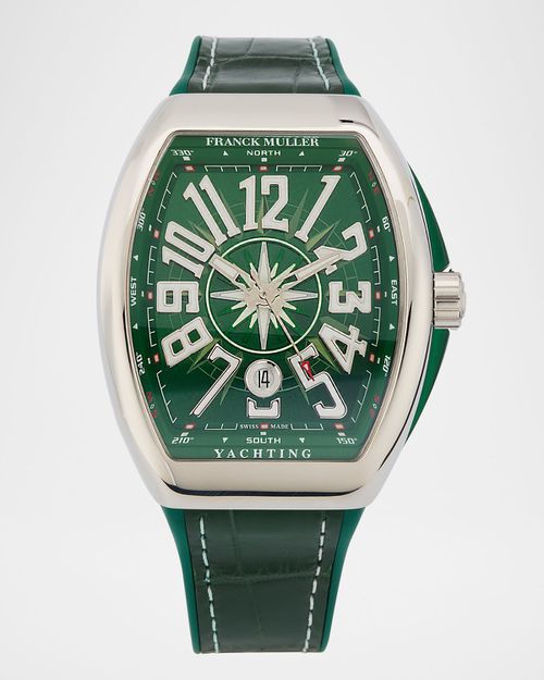Men's Vanguard Yachting Green Stainless Steel 44mm Watch