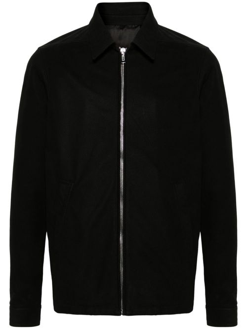 Brad zipped suede jacket - Black