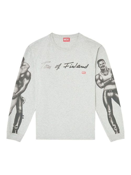 X Tom of Finland Foundation graphic-print T-shirt - Grey