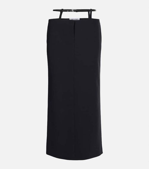 Cutout midi skirt