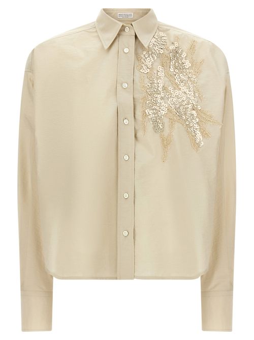 Dazzling Seabed Embroidery Shirt