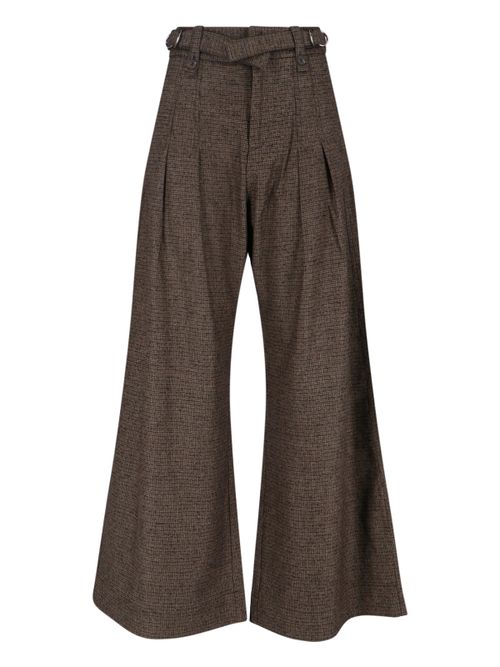 Wool-Blend Straight-Leg Trousers