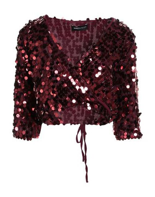 Woman Top Burgundy Size S Polyester