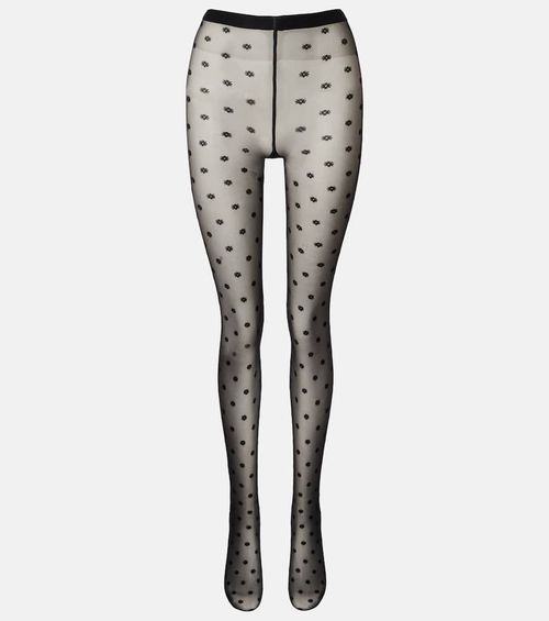Daisy floral sheer tights