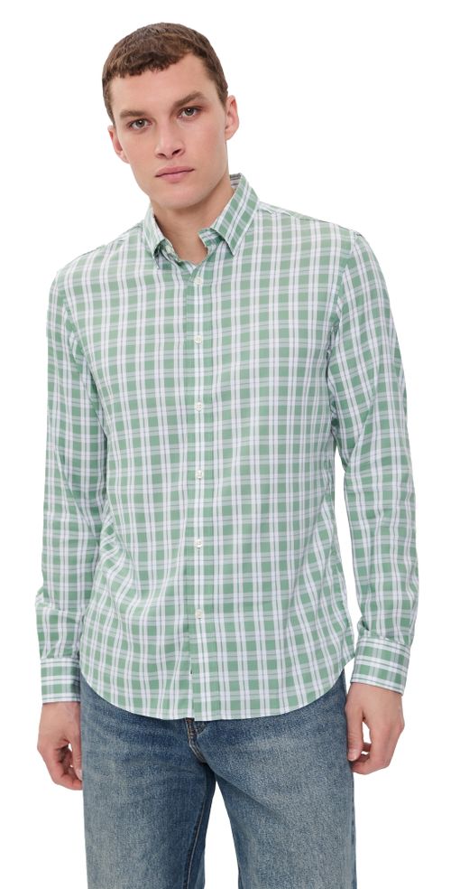 Movement Monterey Button Down Shirt Sage Isle Check