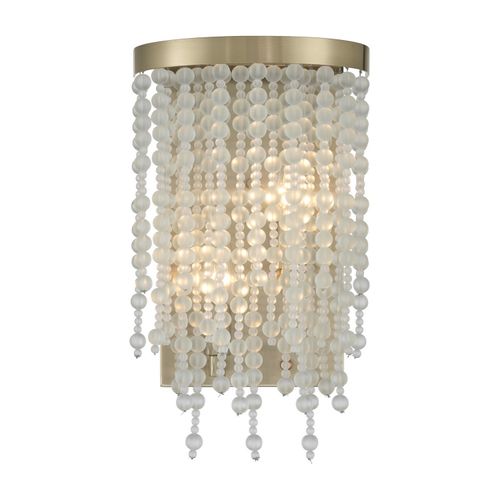 Jeanette 2-Light Wall Sconce in Noble Bra
