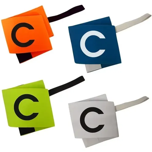 Captain's armband with hook and loop fastener Sporti