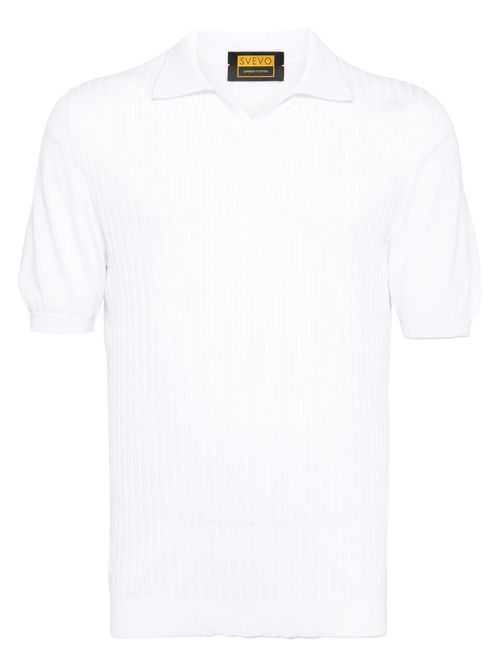 Svevo cotton polo t-shirt - White