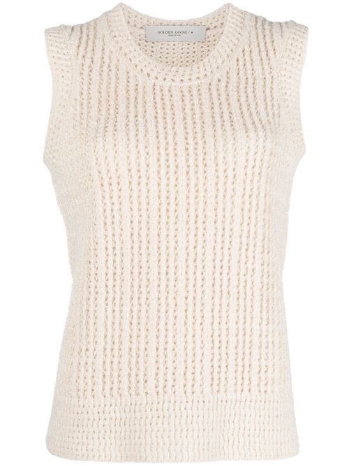 Chunky knit vest - Neutrals