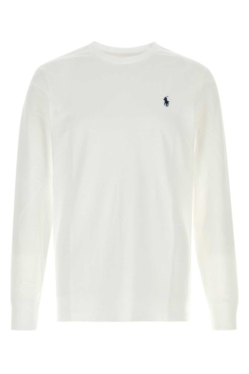 Logo-Embroidered Cotton T-Shirt — White