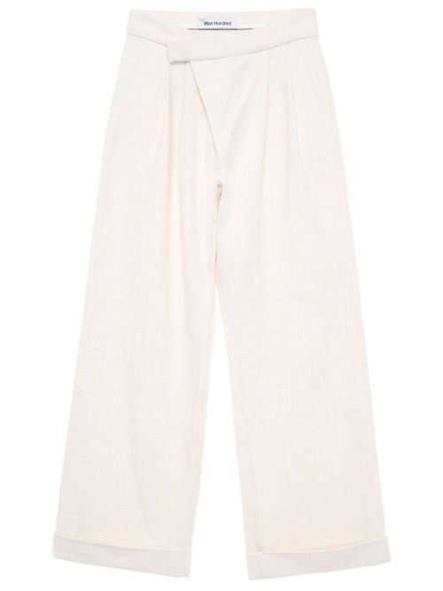 High-waisted darted trouser - Neutrals