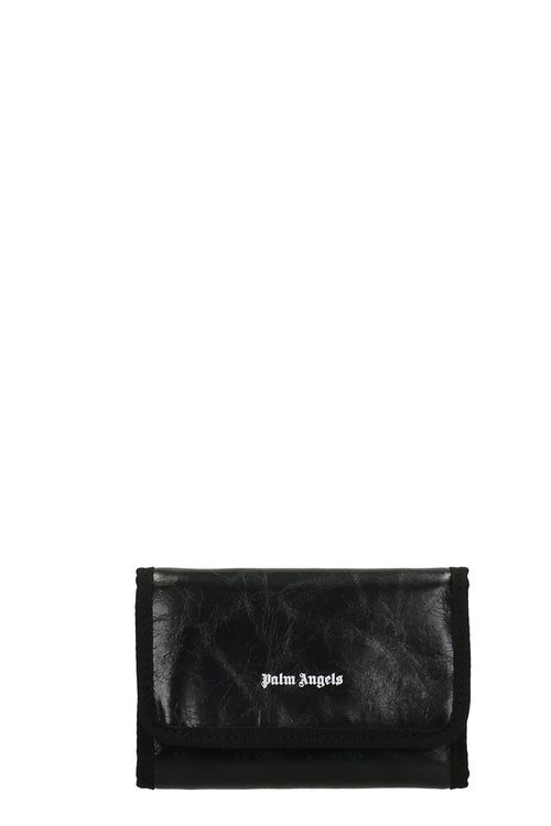 Crinkle texture wallet - Black