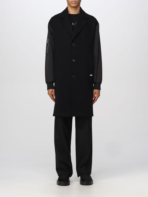 Coat Men color Black