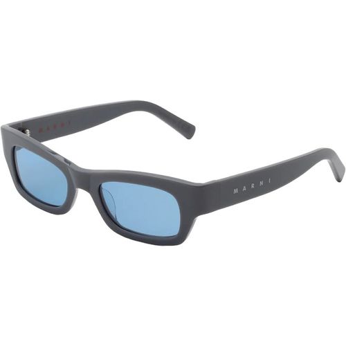 Marni Unisex Marni EWC Haicli Grey Sunglasses Acetate Grey Light blue Squared