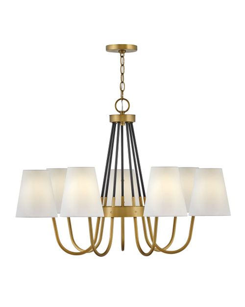 Heritage Brass LED Chandelier from the Aston Collection