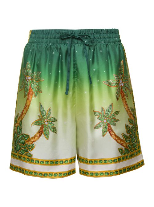 Unisex Silk Shorts With Drawstrings