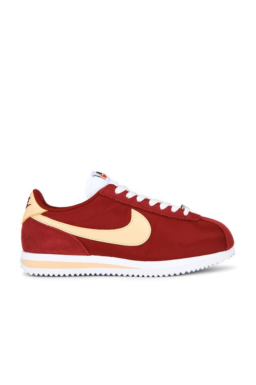 Nike Cortez Textile Sneaker in Red