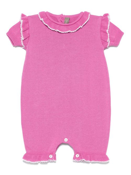 Little Bear ruffle-detailed bodysuit - Pink