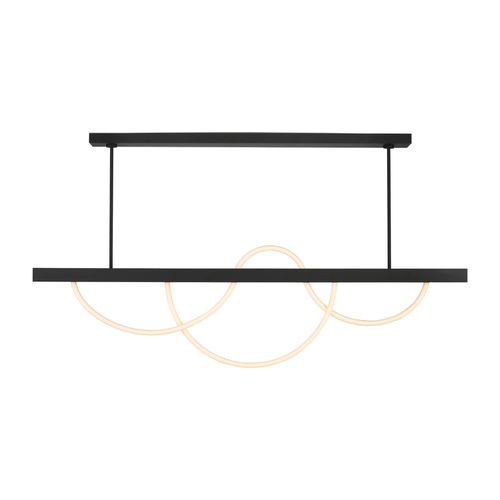 Nightshade Black LED Linear Chandelier from the Uneri Collection