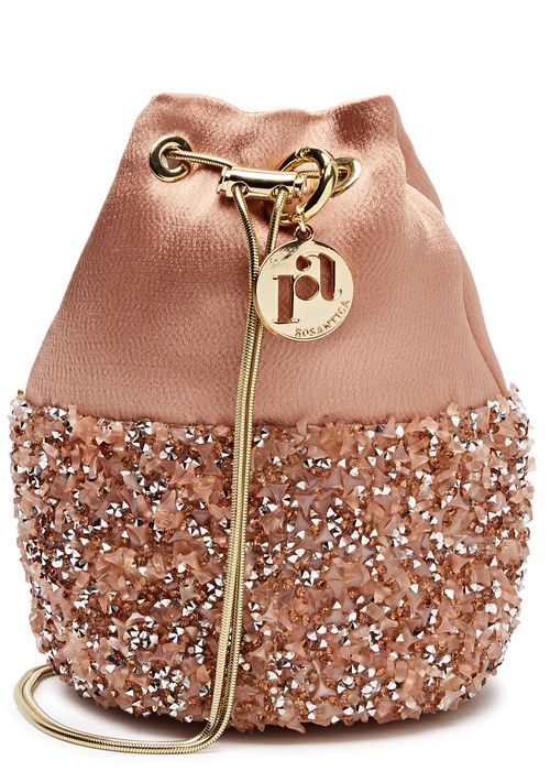 Baia Embellished Satin Pouch