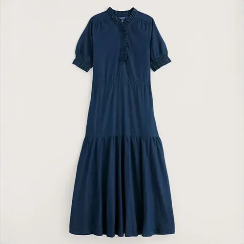 Seasalt Feather Star Dress Mid Wash Indigo