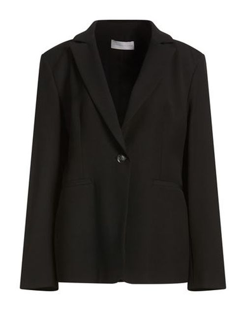Woman Blazer Black Size 14 Polyester, Viscose, Wool, Elastane