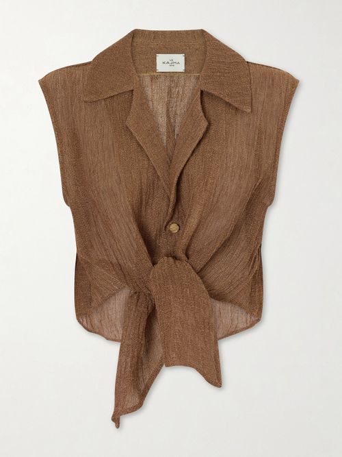 Sanabog Knotted Linen Shirt