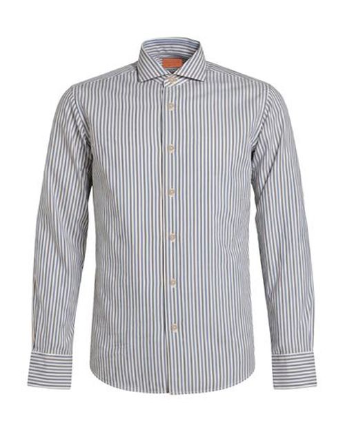 Man Shirt Blue Size 15 Cotton