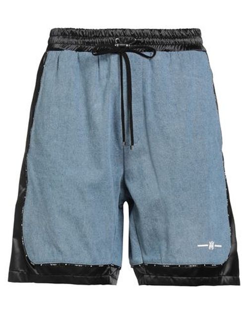 Man Denim shorts Blue Size L Cotton, Nylon