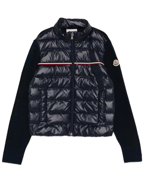 Zip-Up Padded Cardigan