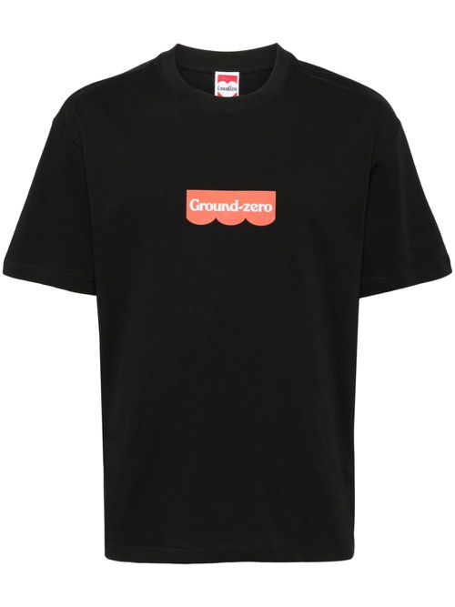 Logo-print cotton T-shirt - Black