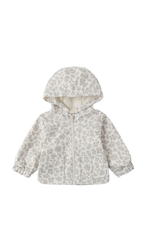 QUINCY MAE Rain Coat in Blue Floral. 12-18M also -24M