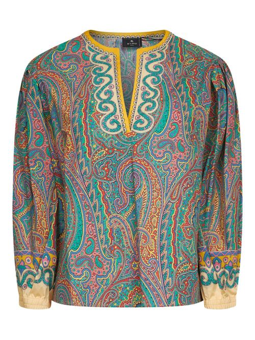 Paisley-print blouse - Green