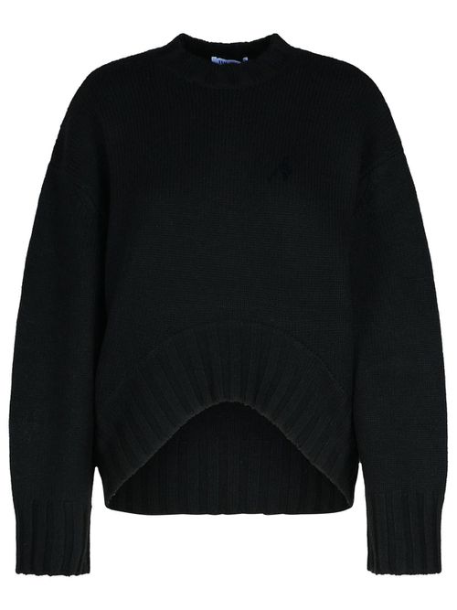 Black Wool Blend Sweater