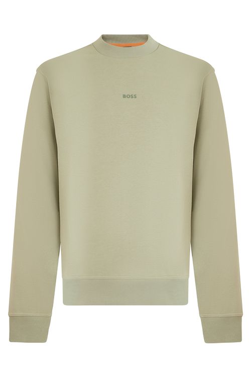 Cotton Crew Neck Sweatshirt — Green