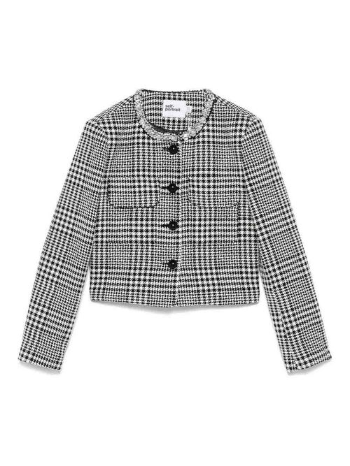 Wool Blend Checked Jacket