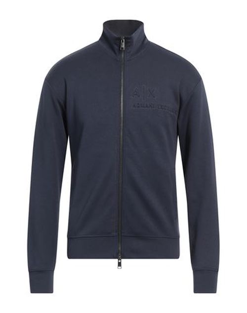 Man Sweatshirt Navy Size XL Cotton, Polyester