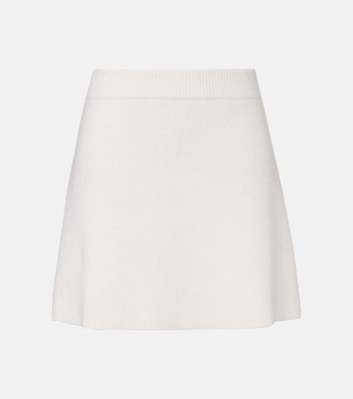 Clare high-rise cashmere miniskirt