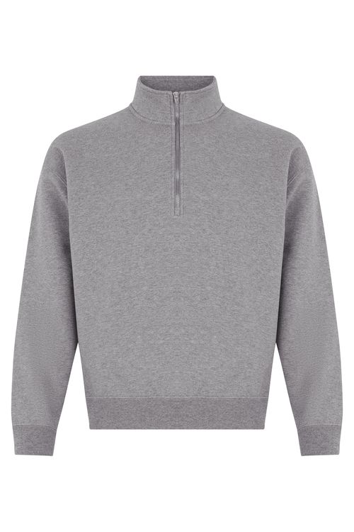 Zip Collar Sweatshirt for Women - Casual and Versatile