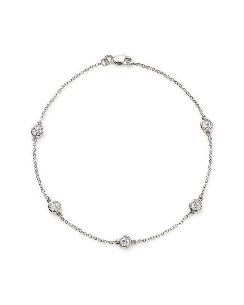 14K 0.75 ct. tw. Diamond Station Bracelet
