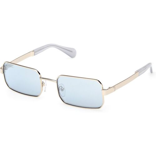 MAX&Co Mujer MAX&Co MO0140 32X Gafas de sol Metal Oro Azul Cuadrada Norma