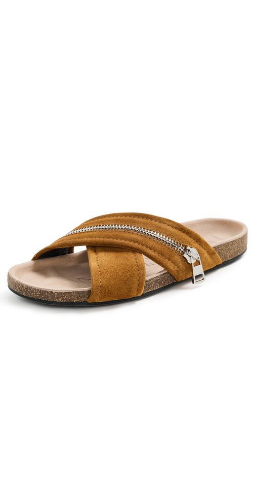 제이 더블유 앤더슨 여성 Biker Slide Sandals Tan