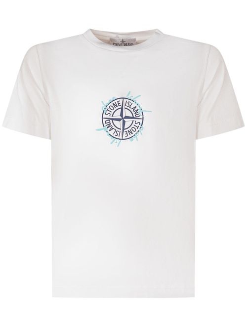 Kids White Graphic T-Shirt