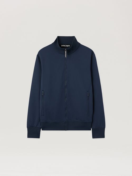Back Curved Logo Track  Top Man  Navy Blue Off White