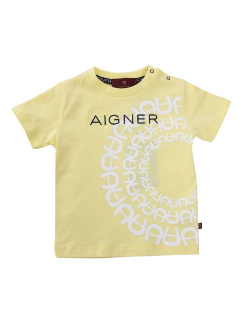 Logo-print T-shirt - Yellow