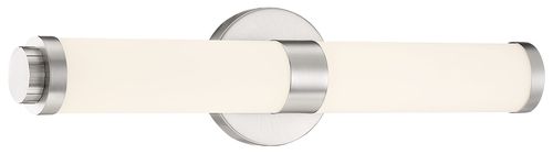 Access Aqua Bathroom Vanity Light in Brushed Steel - 62530LEDD-BS/OP