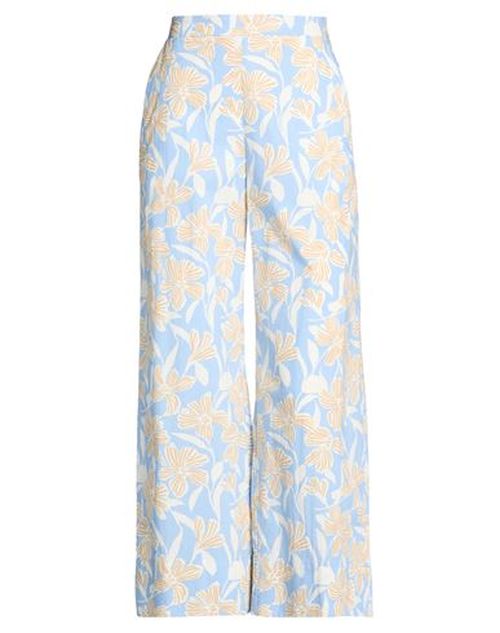 Woman Pants Sky blue Size 8 Cotton