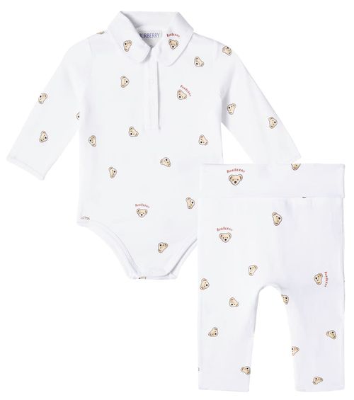 Baby logo bodysuit and leggings set