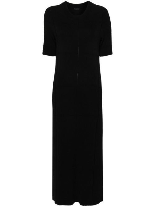 Panelled midi dress - Black